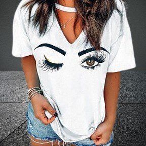 🤍👁️ Lässig-Cooles T-Shirt "Eyes" 👁️💫