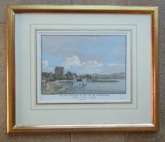 Greifensee Originalkupferstich 1780 gerahmt