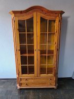 Vitrinenschrank Schrank Kiefer Holz 120x197x45cm
