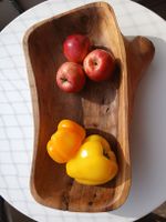 Edle Unikat Holzschale/Obstschale handgefertigt 42cm lang