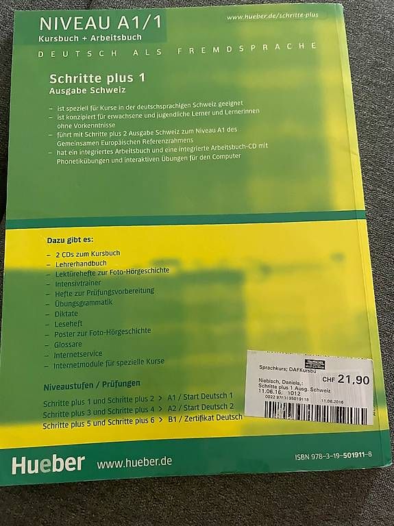 Libri: Schritte Plus 1 – Usato da St. Gallen venduto da mpo_5dlc 2