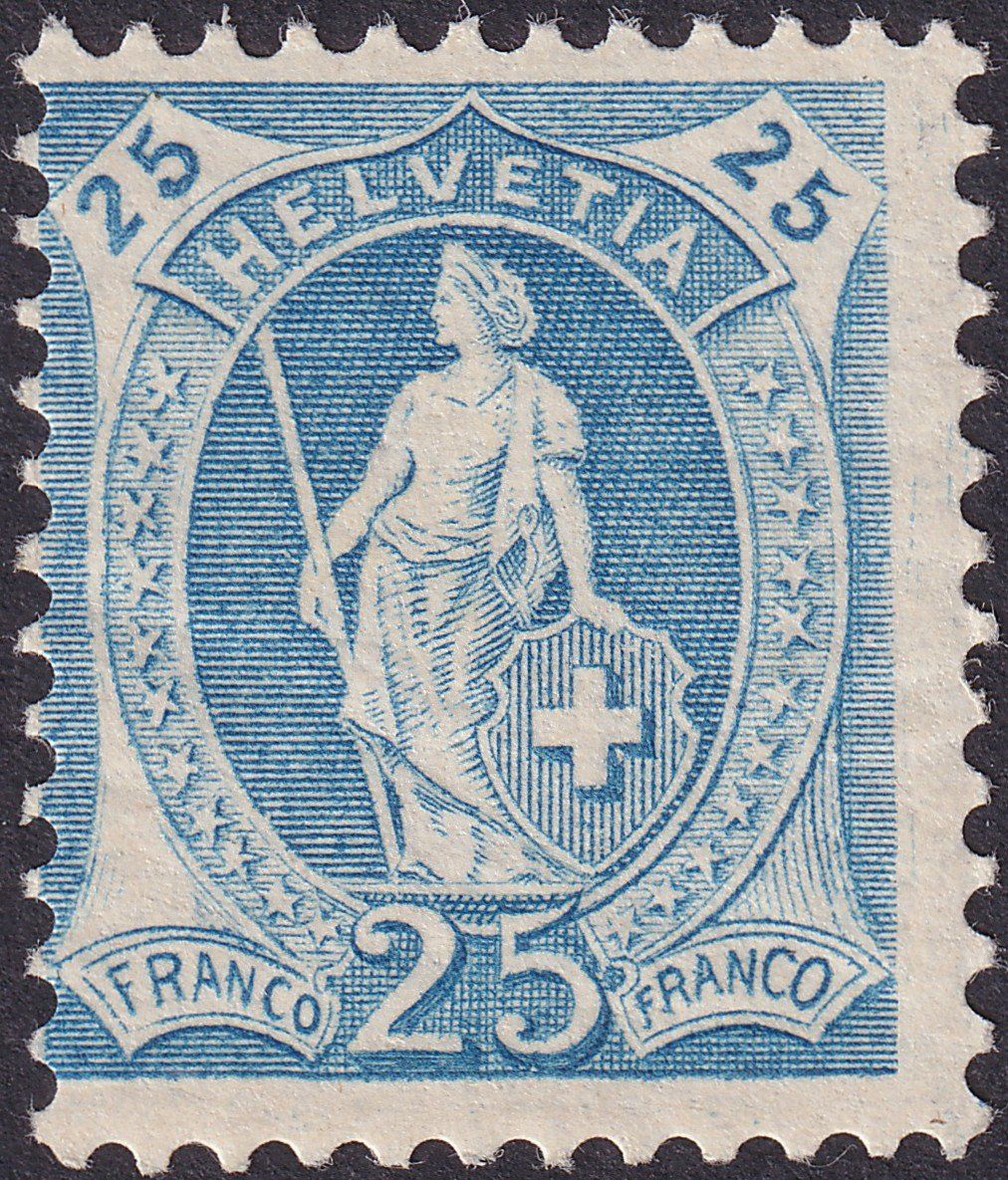 Alle Briefmarken: 1906: Stehende Helvetia: 93B postfrisch **, Kat: 500.- – Gebraucht aus Sursee von Luzernerraute