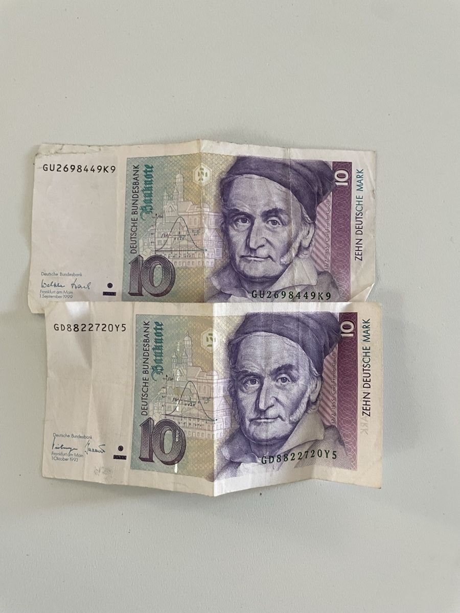 Billets de banque: 2 x 10 Deutsche Mark Noten – D'occasion à Menziken par FS-Creativity