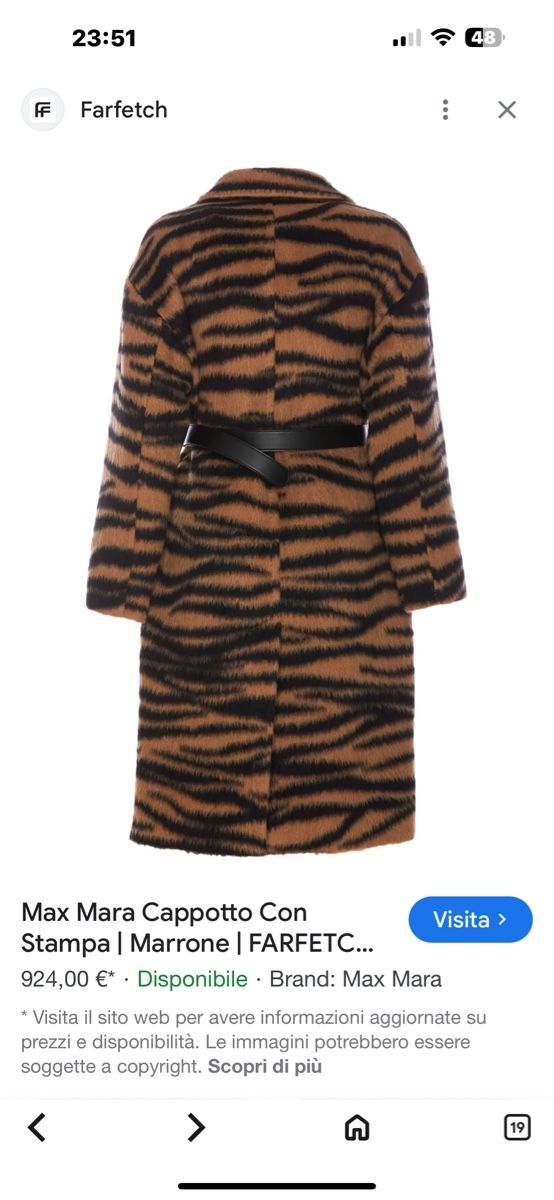 Max Mara Cappotti: Capottò Max Mara Tg.L , it.48 – Nuovo e nell'imballaggio originale da Paradiso venduto da fio_mhn6 1