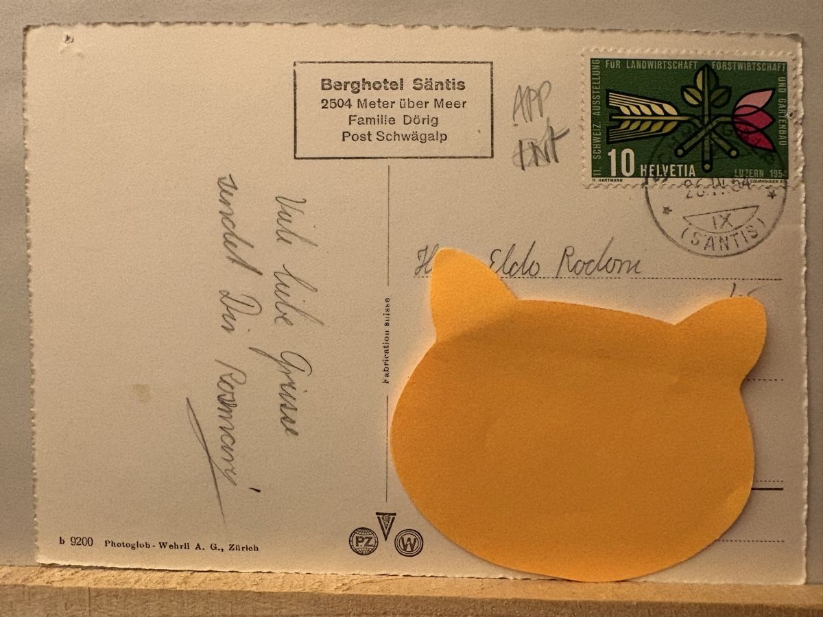 Cartoline postali: AK von Säntis Schwebebahn – Usato da Rümlang venduto da Brieftaube1 1