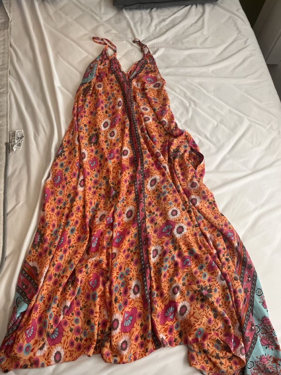 Vestiti: Boho Maxikleid Onesize aus Indischer Seide – Usato da Oberglatt ZH venduto da gin_ht6j 1