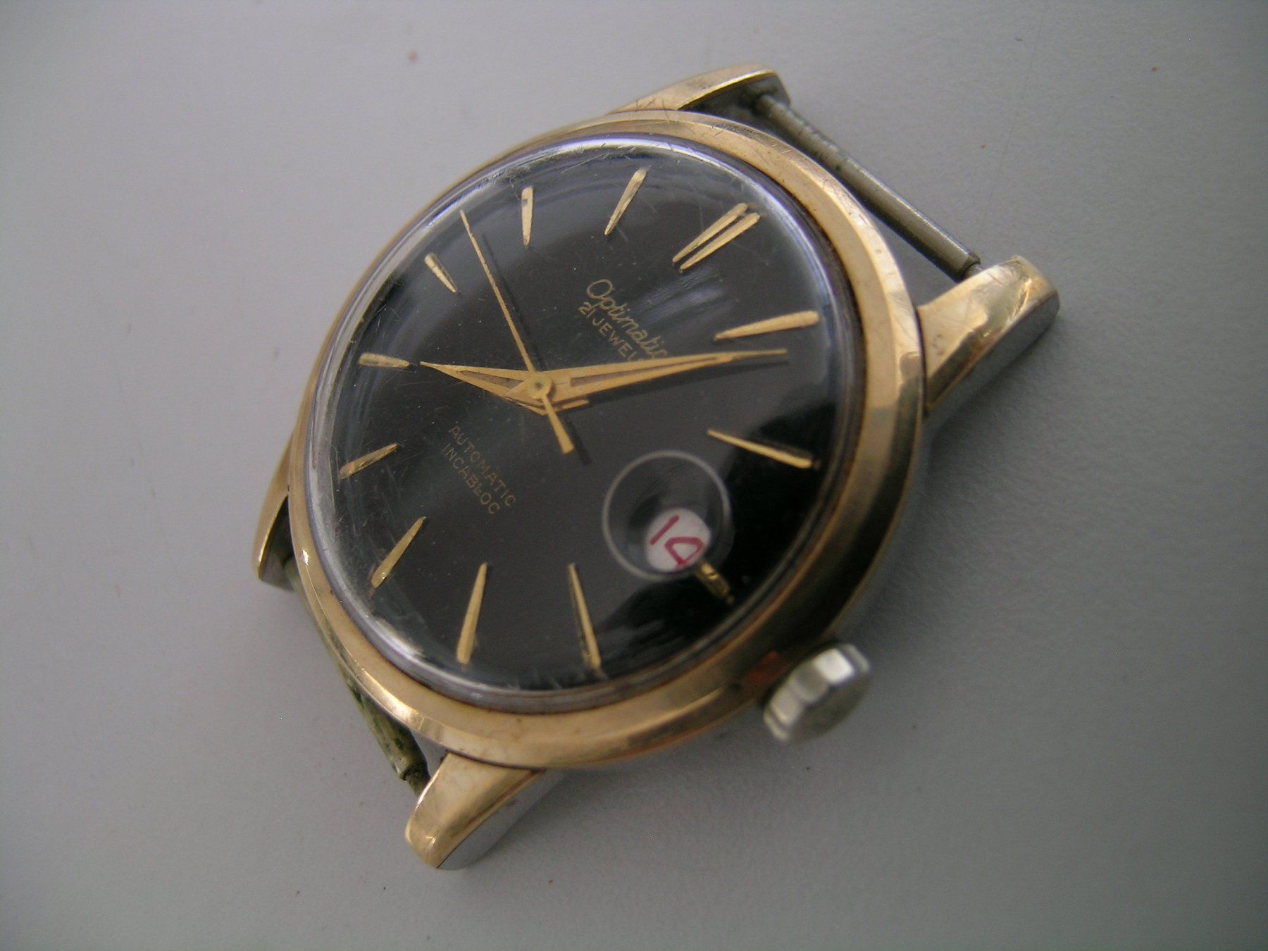 Montres: getragene OPTIMATIC-Armbanduhr, ca. 1955 – D'occasion à Grenchen par esa-9162-9164 1