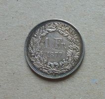 ++ 1.- Franken 1877, gute Erhaltung