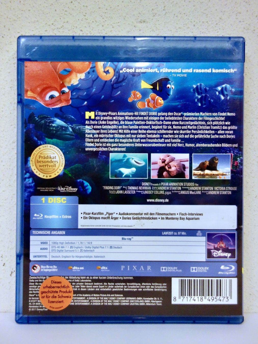 Alle DVDs: BLU-RAY DVD FINDET DORIE DISNEY PIXAR – Neu (gemäss Beschreibung) aus Kerzers von wisaundso 1
