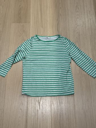 CECIL Langarmshirt Streifen Grün/Grau Gr. XS