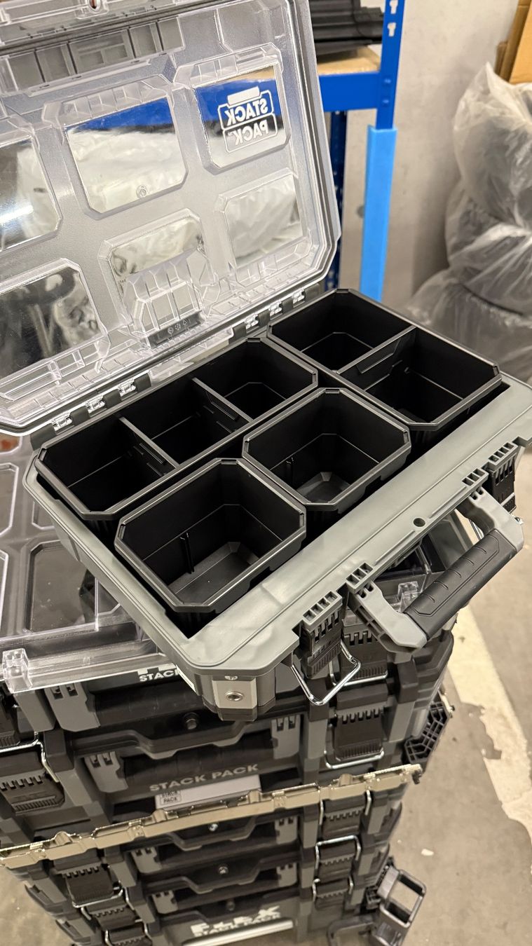 Flex Tutti gli attrezzi: FLEX Stackpack 6-teiliges Aufbewahrungssystem Boxen – Nuovo (secondo la descrizione) da Vaduz venduto da joh_l522 8