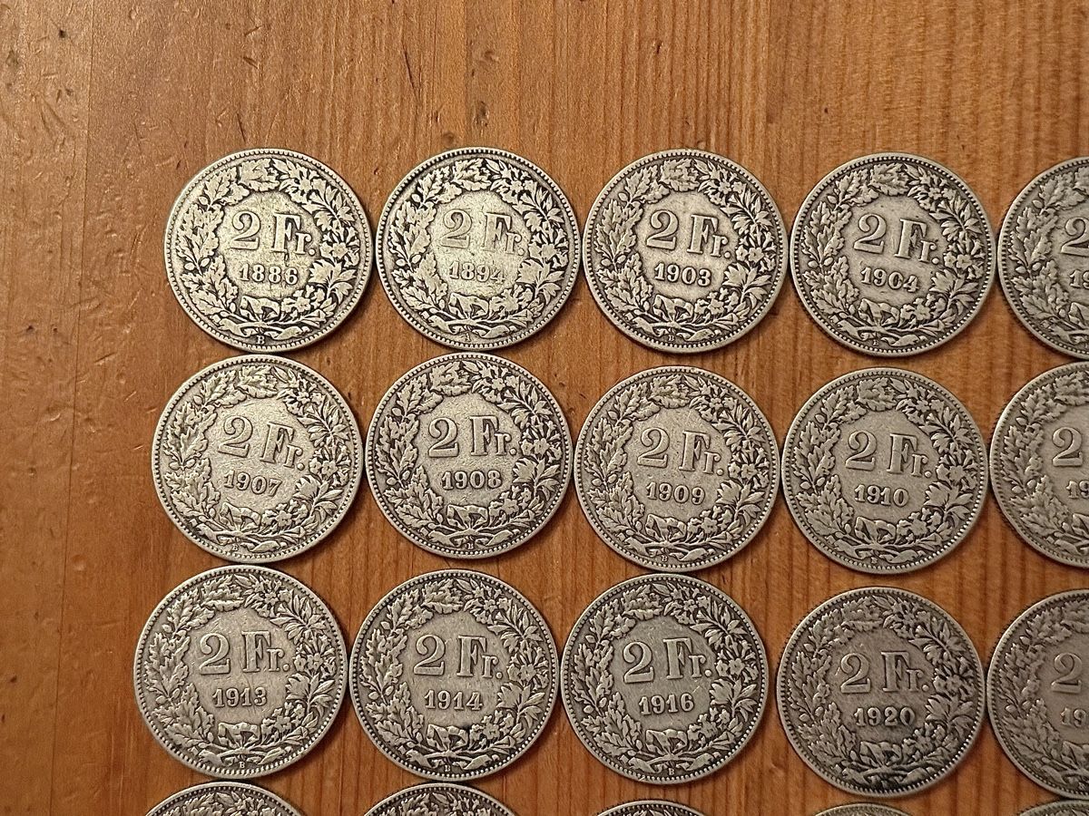 Toutes les monnaies: Sammlung 2 Franken 1886-1948 – D'occasion à Zürich par daki81 1