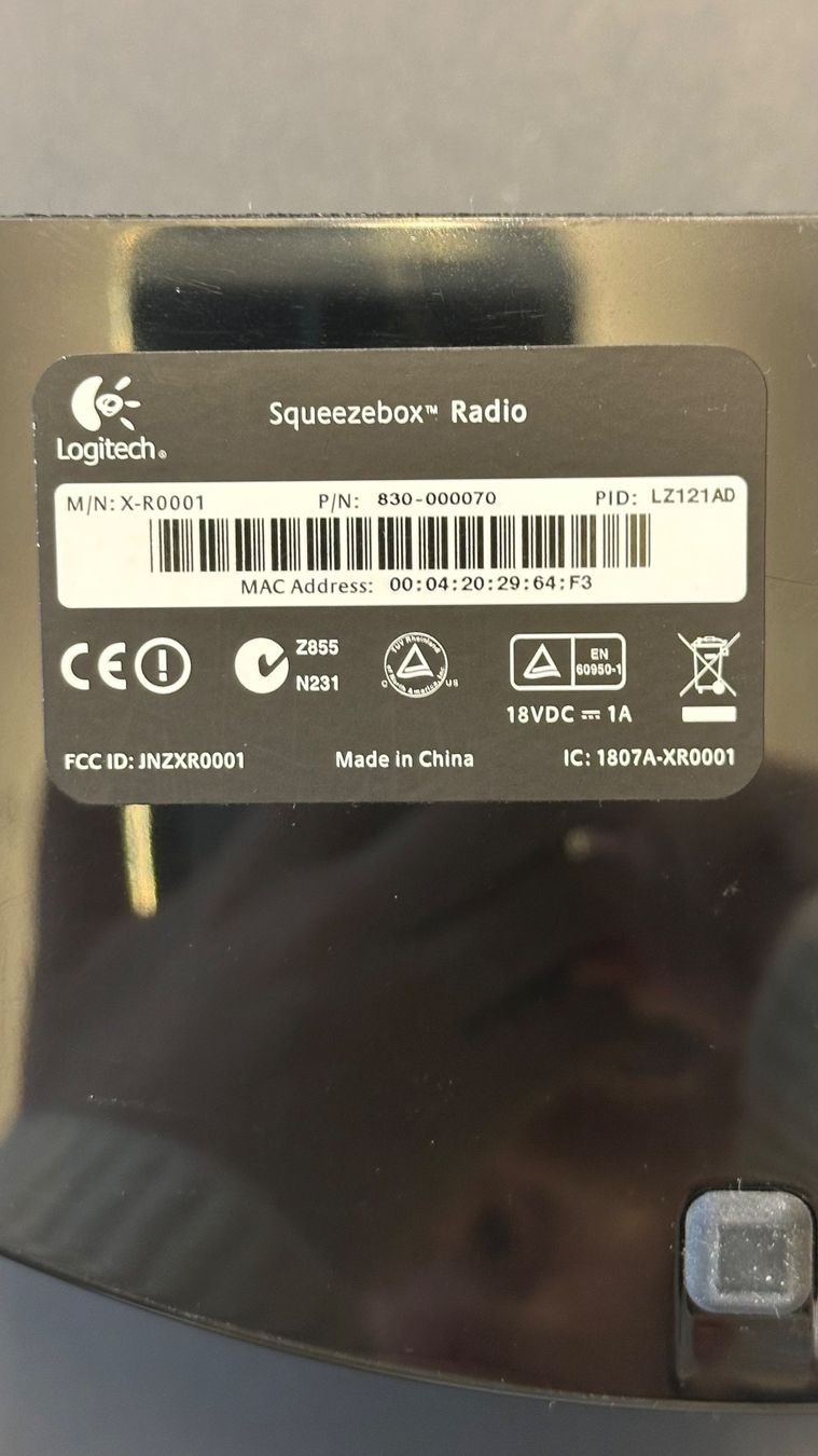 Logitech Radio: Logitech Squeezebox Radio schwarz – Usato da Zürich venduto da ong8 2