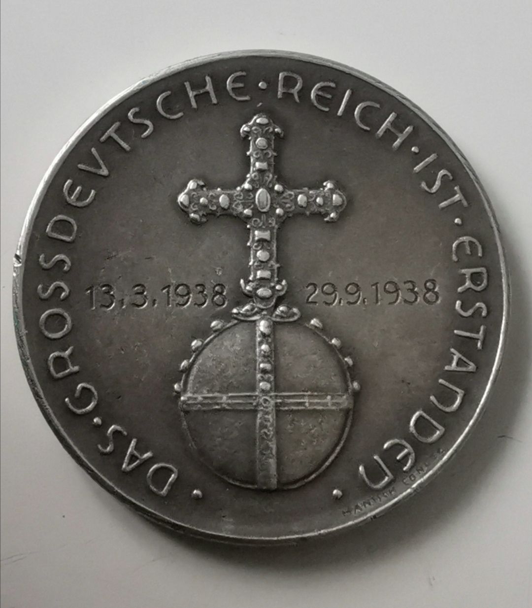 Medaglie: Silbermedallie Deutsches Reich 1938 – Usato da Zürich venduto da turbopuz 1