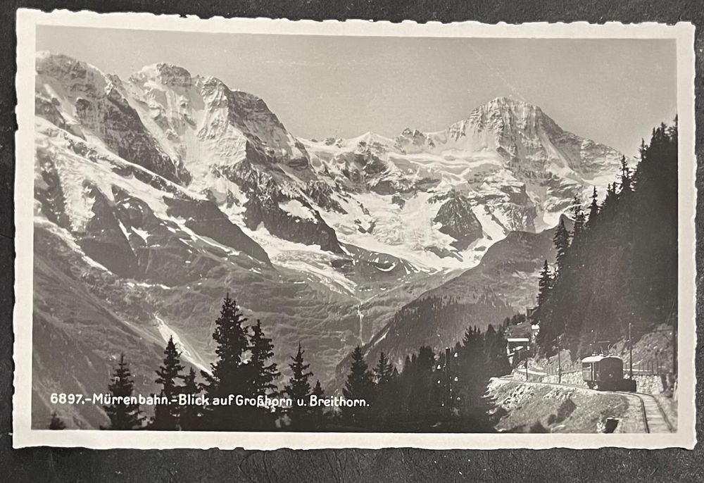 Mürrenbahn BLM/ Blick auf Grosshorn / ca. 1940 (Gebraucht) in Wabern ...