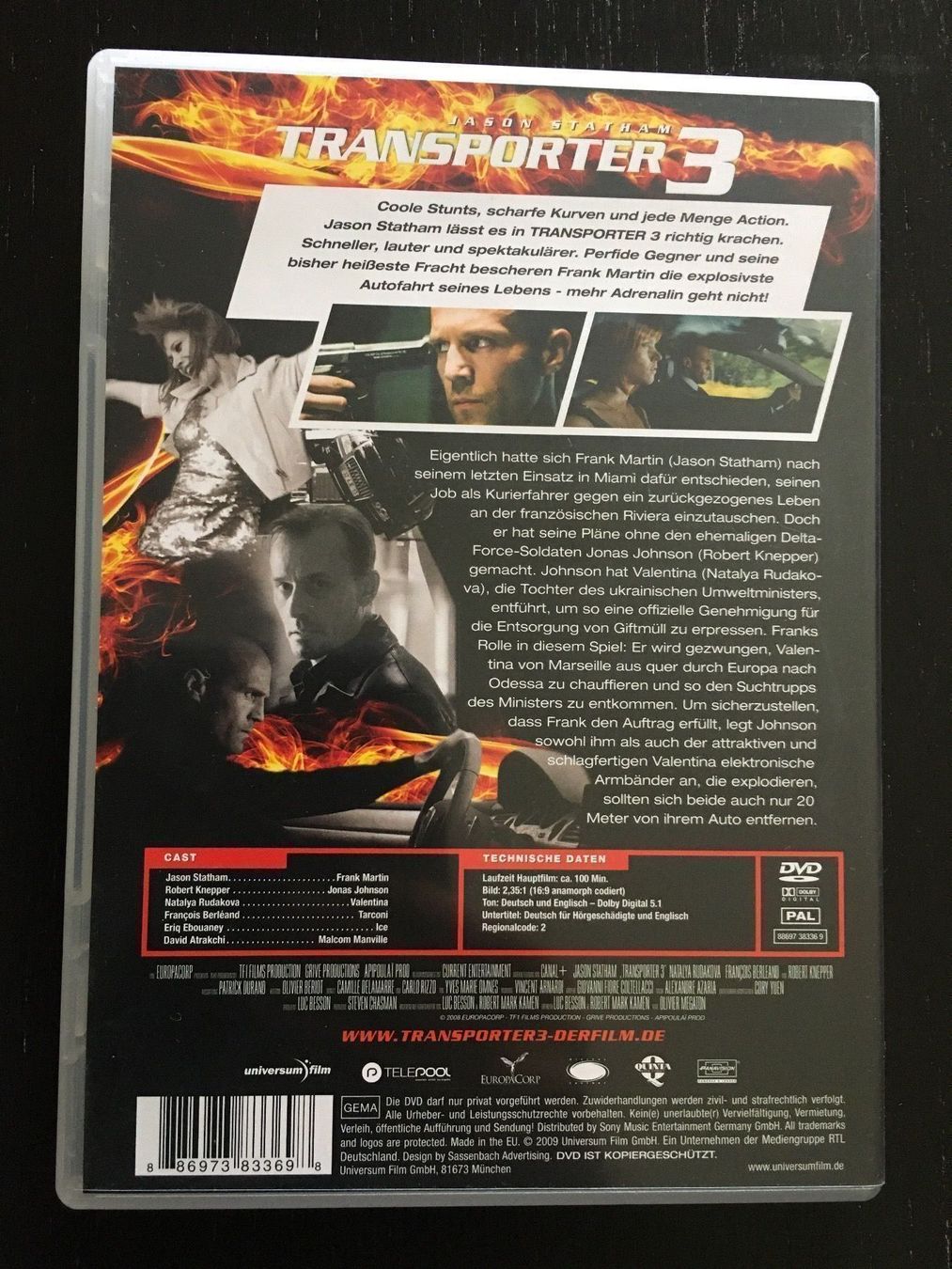 Tutti i DVDs: DVD Transporter 3 – Usato da Regensdorf venduto da scheissspiel 1