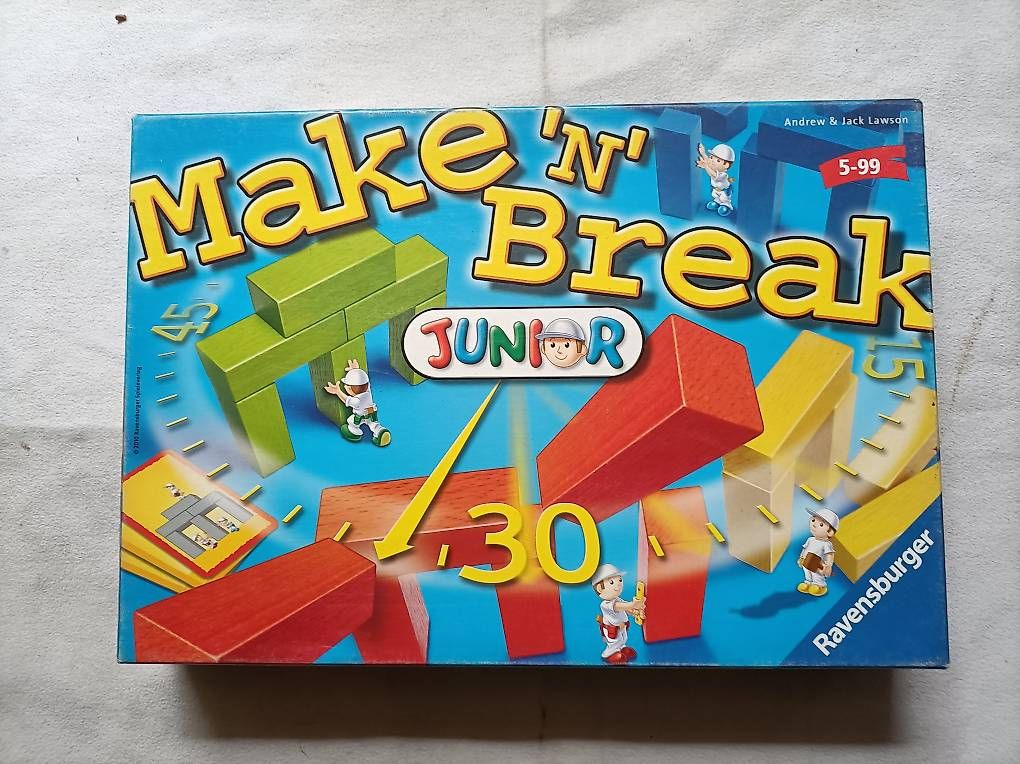 Giochi: MAKE N BREAK JUNIOR 2010 RAVENSBURGER BRETTSPIEL KOMPLETT – Usato da Reinach BL venduto da mon_89wb