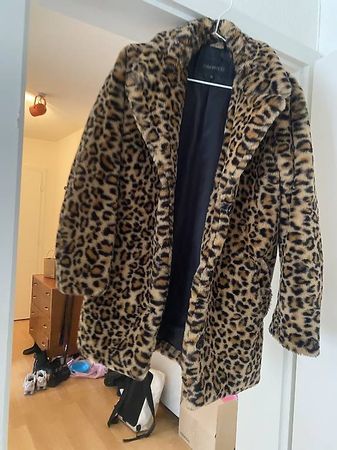 Fake Fur Leomantel Leopardenmantel