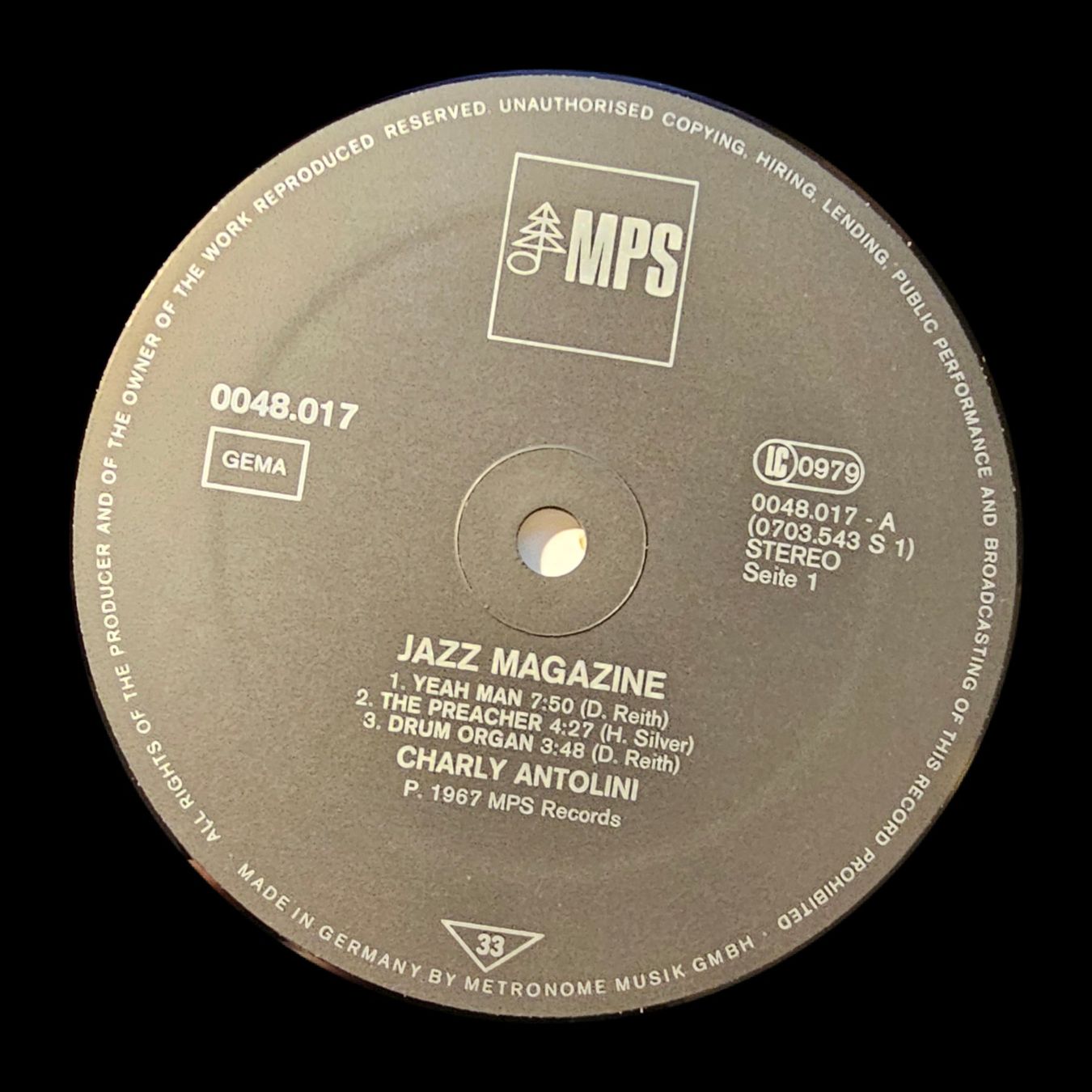 Schallplatten: Charly Antolini - Jazz Magazine – Gebraucht aus Wahlen b. Laufen von Cg10 2