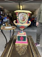 Dekorative Vintage Vase, Keramik, Handbemalt, Top Zustand!