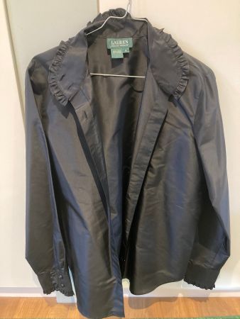 Ralph Lauren Seidenbluse schwarz