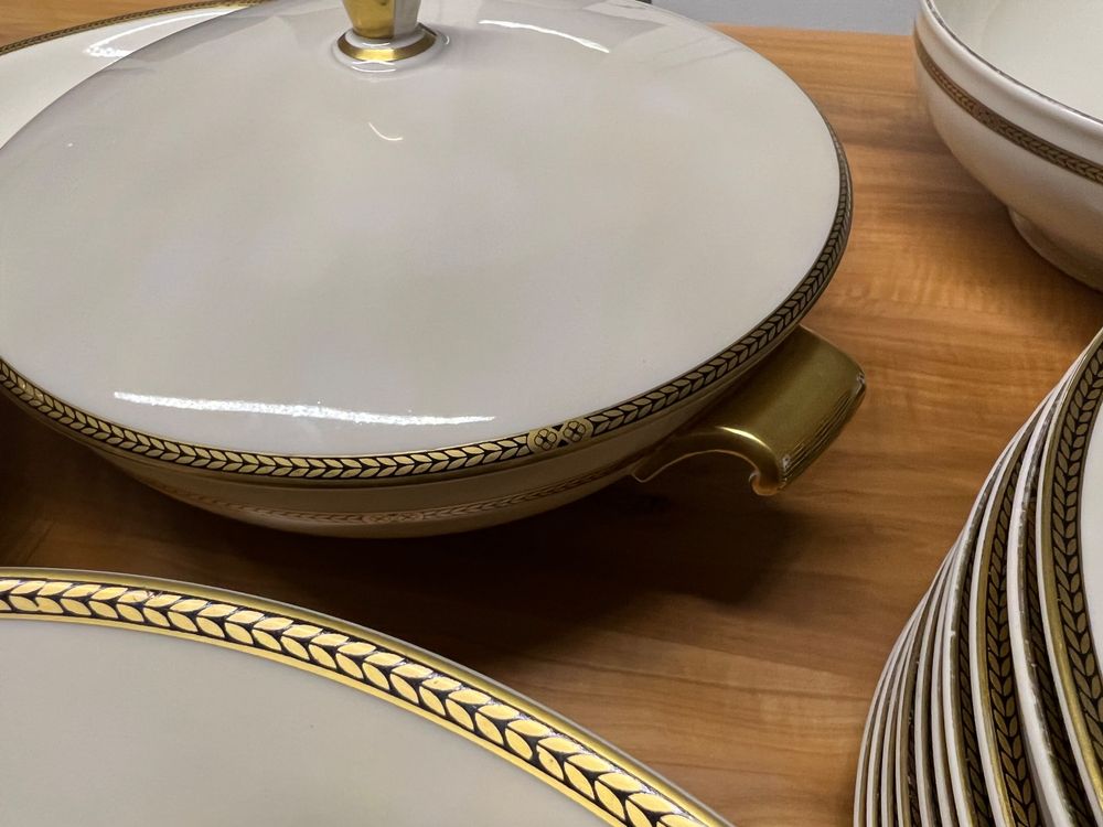 Elegantes Rosenthal Geschirr Alt Goldrand Ebenbild