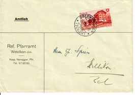 Brief, Wetzikon 1948 - Oberwetzikon