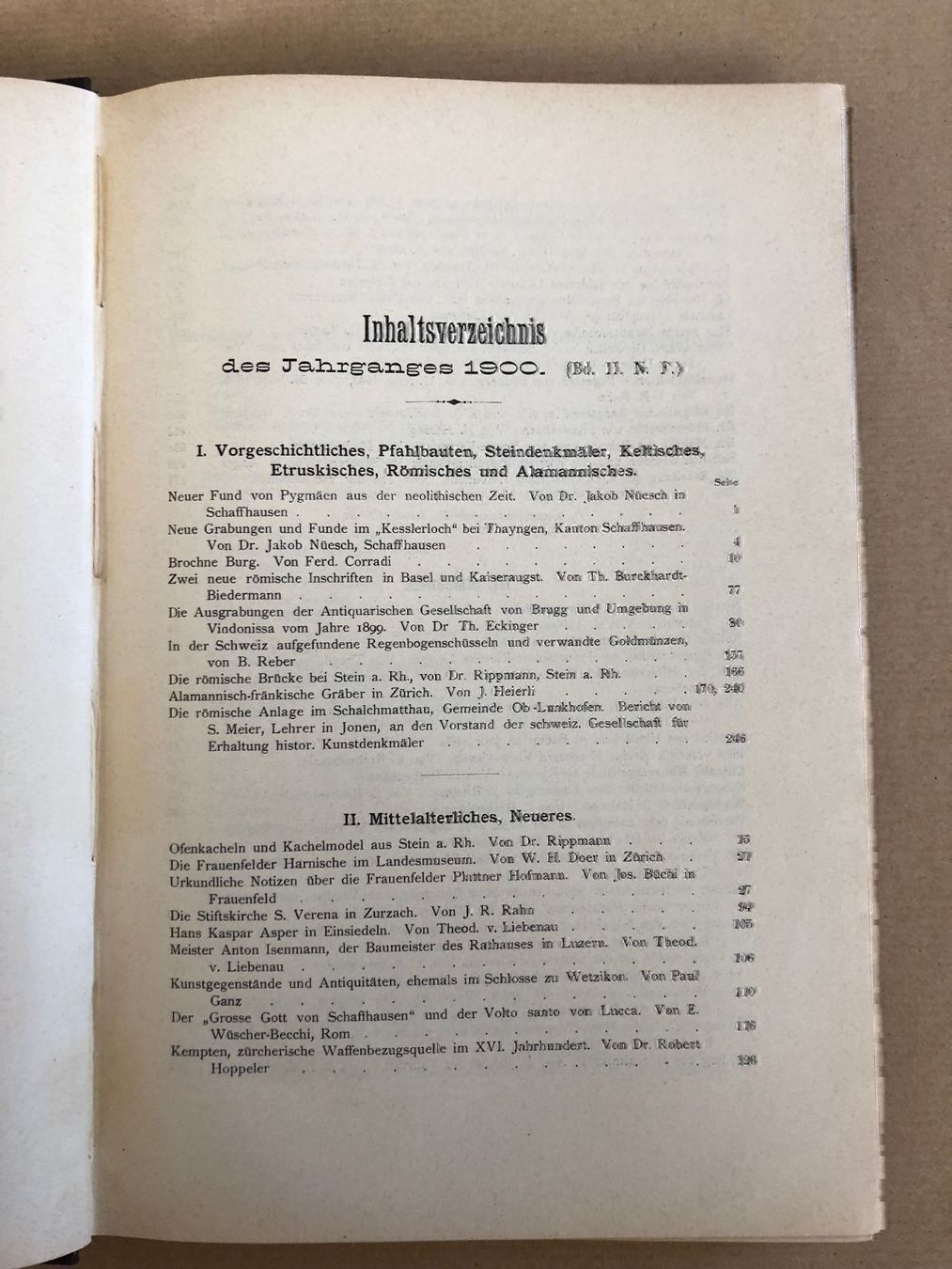 Riviste & Magazine: Anzeiger Schweiz. Altertumskunde 1900 – Usato da Zürich venduto da allp 3