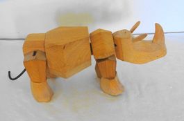 Holz Nashorn Figur, David Weeks Studio AREAWare Simus Rhino