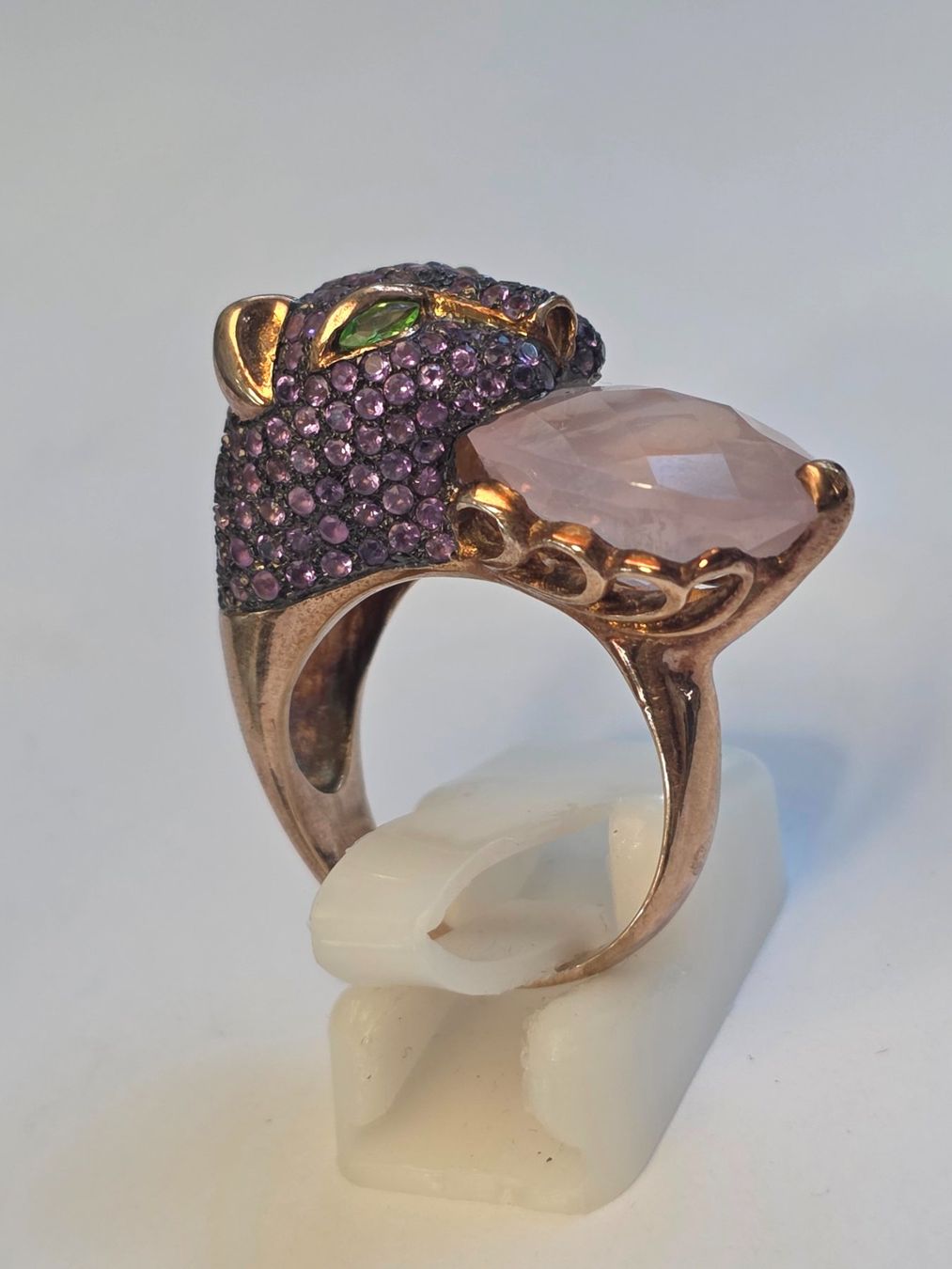 Anelli: Ring Panther Roséquarz Lila Amethiste Grösse 54 – Nuovo (secondo la descrizione) da Zürich venduto da benedikt12 2