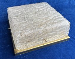 Deckenleuchte1960erJahr,Eisglas Schirm Top Zustand gereinigt