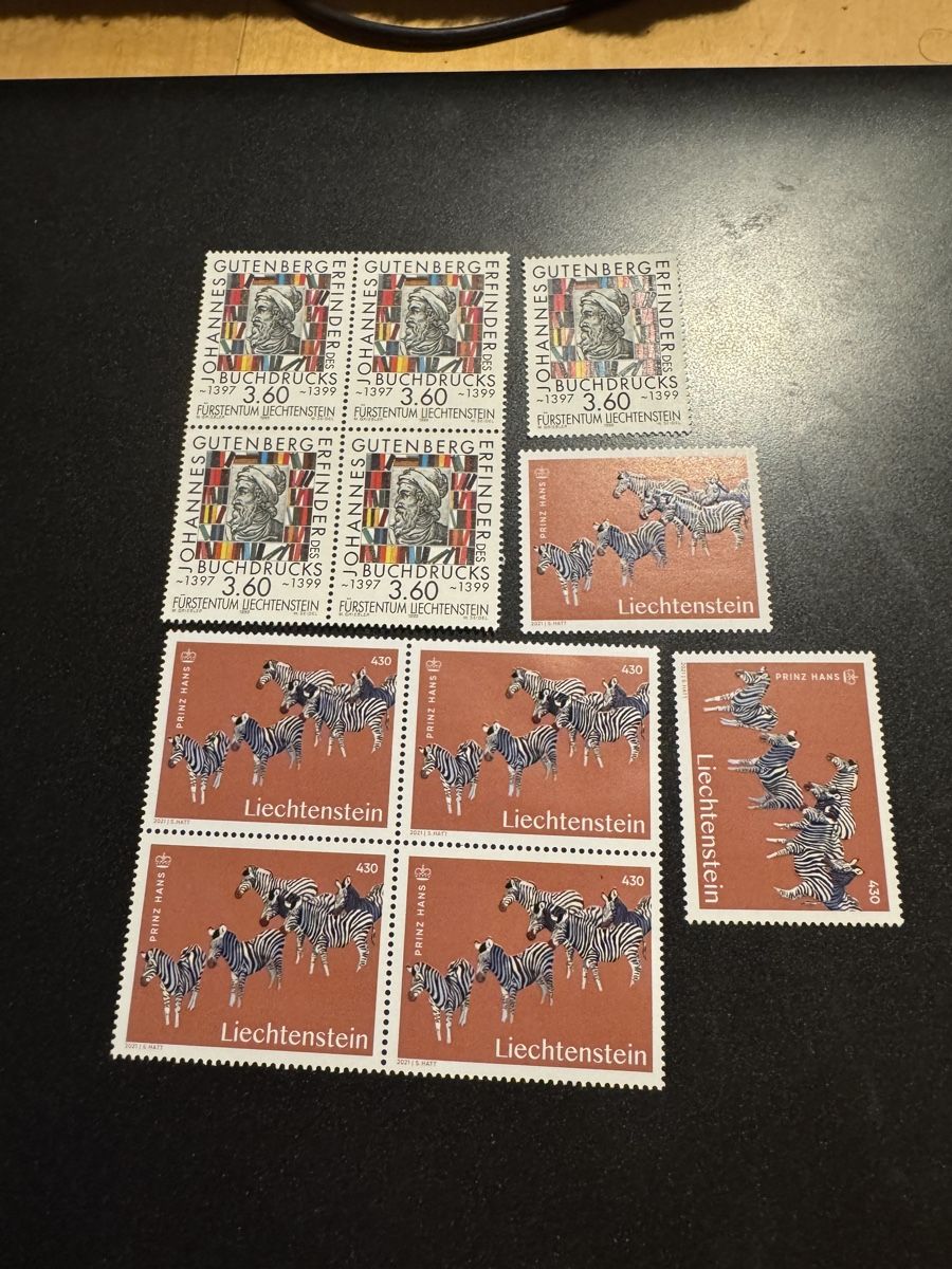 Tutti i francobolli: Frankaturware Liechtenstein. 43.80 CHF – Nuovo (secondo la descrizione) da Uster venduto da Briefmarken