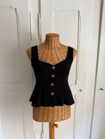 ZARA - Top schwarz S