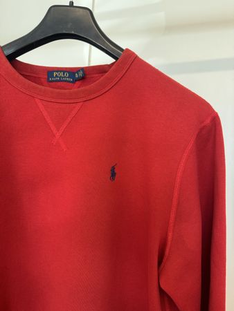 RALPH LAUREN sweatshirt red fleece XL
