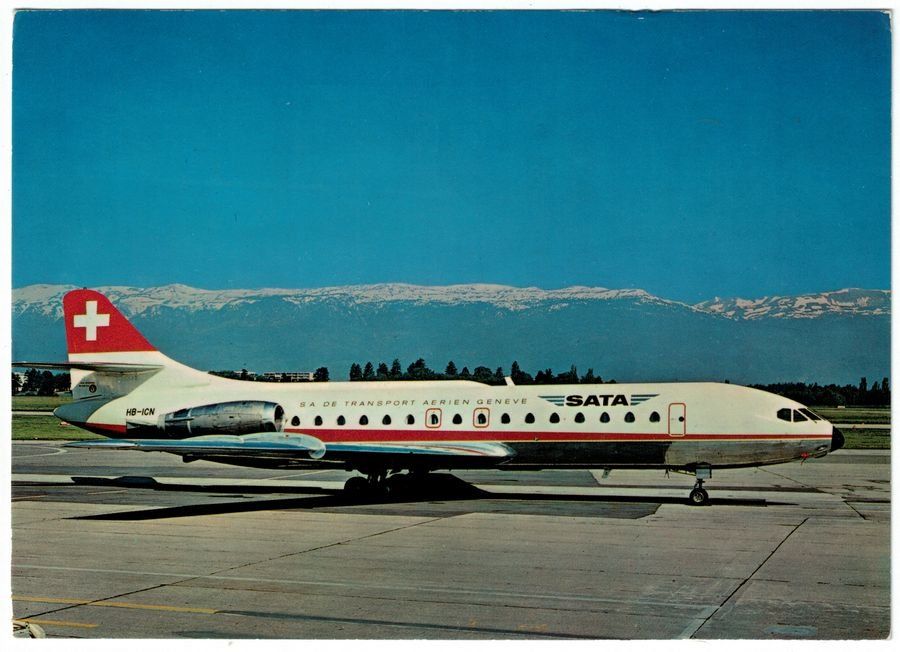 Cartoline postali: SATA Super-Caravelle 10 R – Usato da Frauenfeld venduto da POML