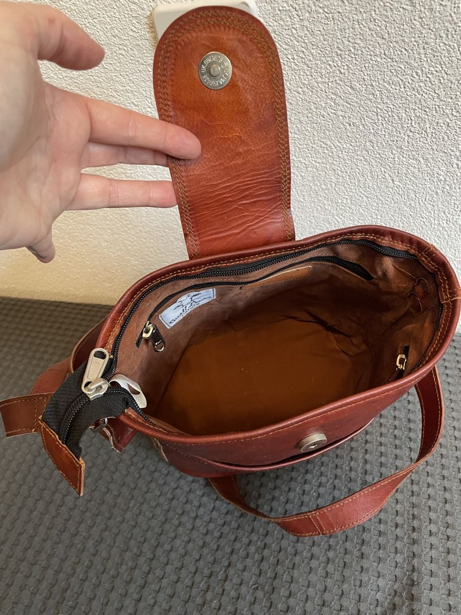 Borse: Leder Tasche Gusti Braun – Nuovo (secondo la descrizione) da Solothurn venduto da joodie12 3