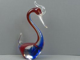Murano Mittel-Grosse Schwan Figur * Prächtig & schön * 21 cm