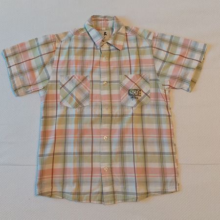 Stylisches Hemd Gr. 122 Kurzarm Sommerhemd Palomino