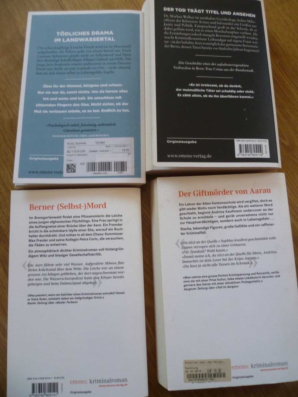 Livres: Krimis – D'occasion à Bargen BE par angel611 1