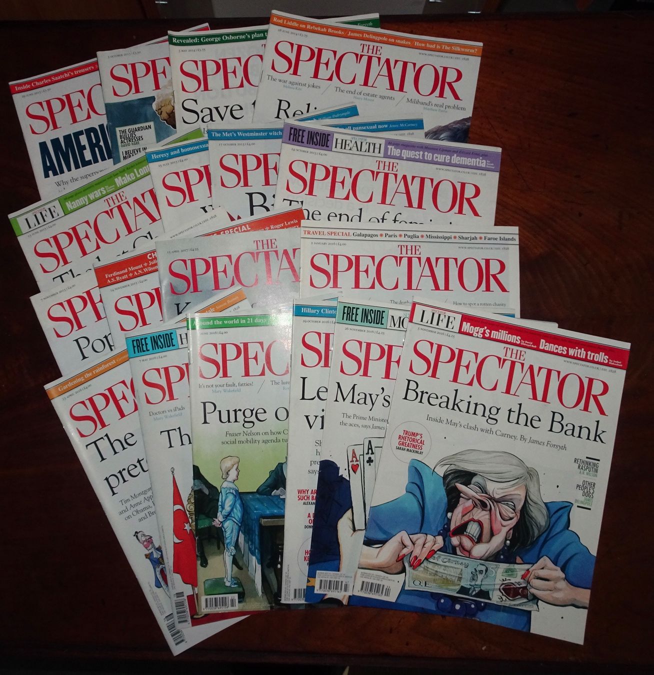 Riviste & Magazine: 18 magazines Spectator de 2013-2016 – Usato da Châtelaine venduto da Gio54321