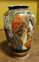 Vase Porzellan, Satsuma-Stile aus Japan
