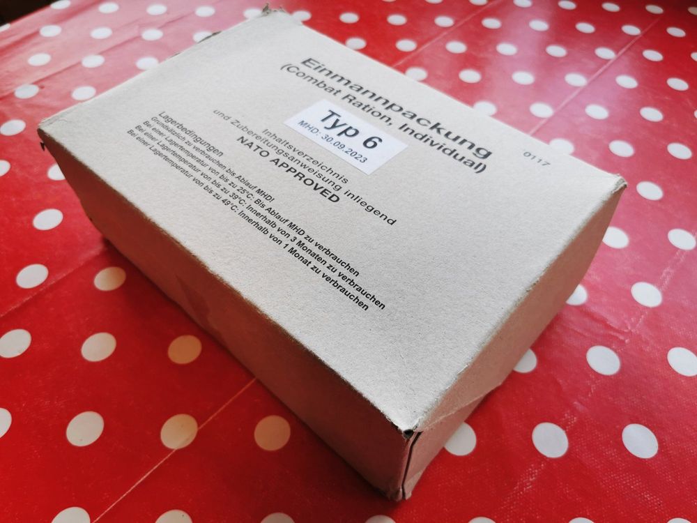 Biscuits blindés Bundeswehr EPA MRE monomannration survie Bushcraft US