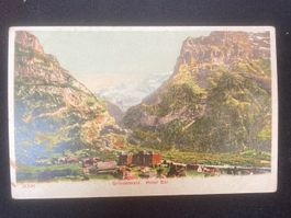 antike Postkarte- Grindelwald Hotel Bär ,um 1900