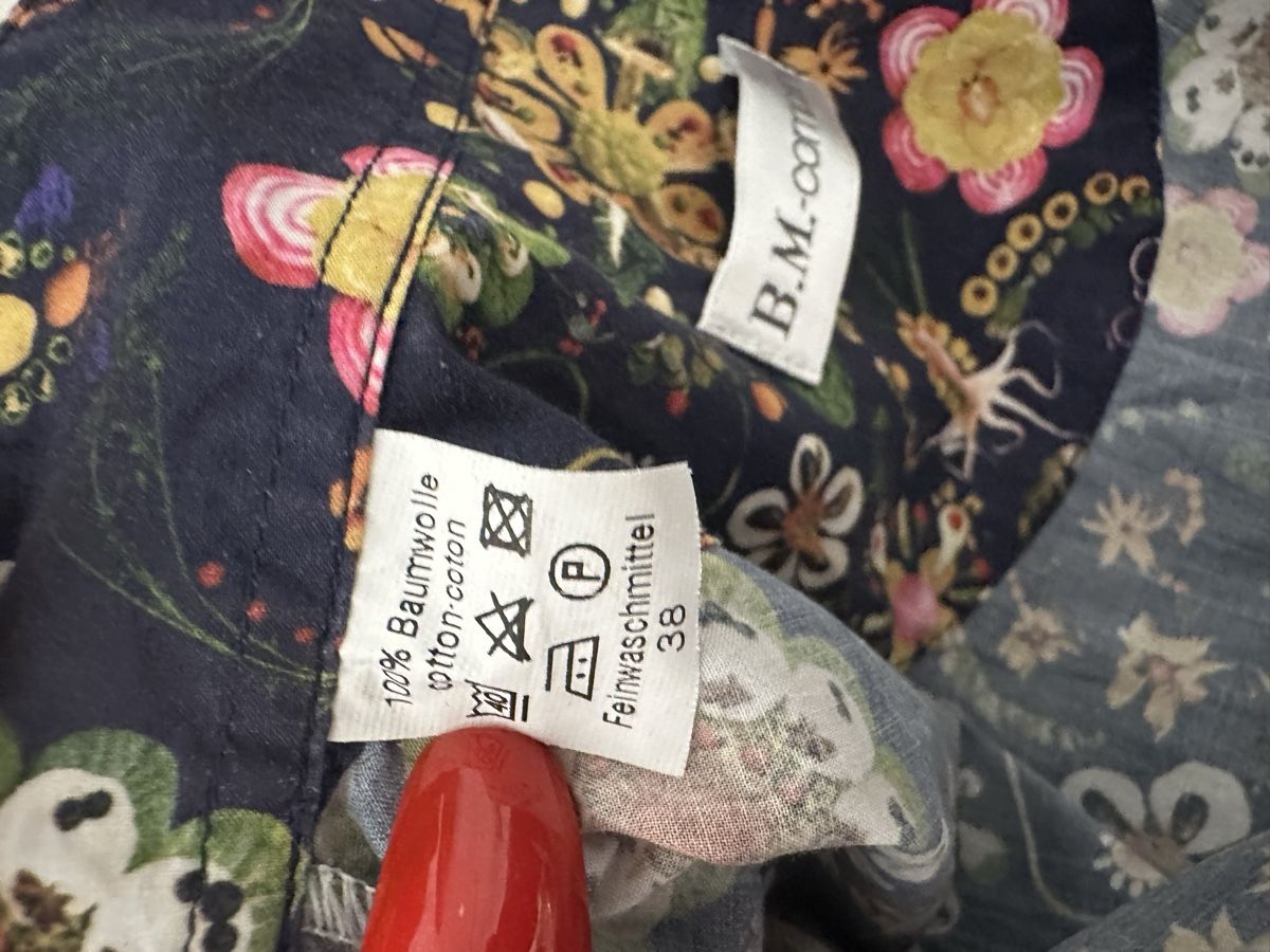 Camicette: B.M.-company Blumen Hemd Gr. 38 Baumwolle – Nuovo (secondo la descrizione) da Glattbrugg venduto da SMusic98 5