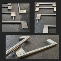 NEUE  Möbelgriffe /Edelstahl matt gebürstet 6 Stk.