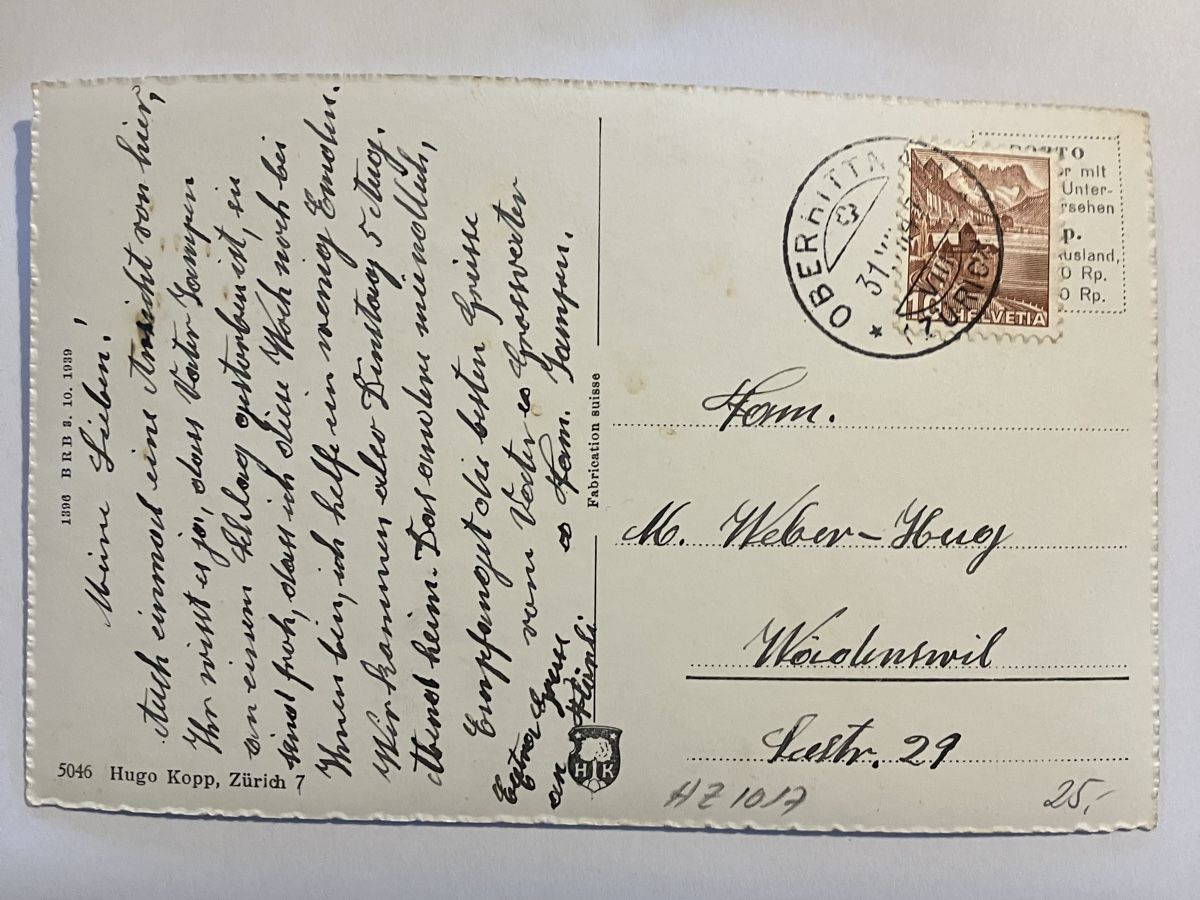 Cartoline postali: Alte Ansichtskarte von Hittnau ZH, selten – Usato da Bauma venduto da Baumer71 1