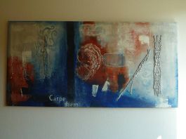 Bild "Carpe Diem" (Mischtechnik) 70x140 cm