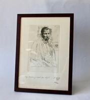 ORIG. RADIERUNG NACH VAN DYCK «BRUEGHEL DER JÜNGERE» 1979
