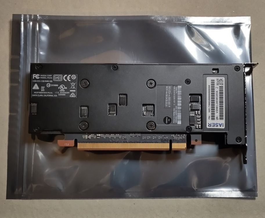 Low-Profile Nvidia Tesla P4 8GB GPU Grafikkarte | Kaufen auf Ricardo