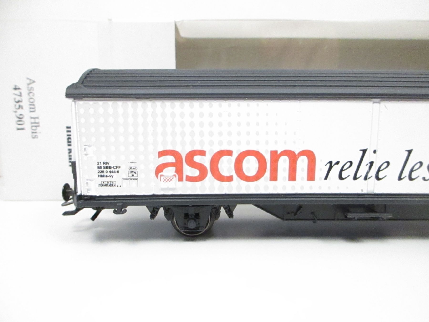 Märklin Modellini di ferrovie: Märklin H0 4735.901 SBB Schiebewandwagen ASCOM – Nuovo e nell'imballaggio originale da Olten venduto da Heinrich875 2